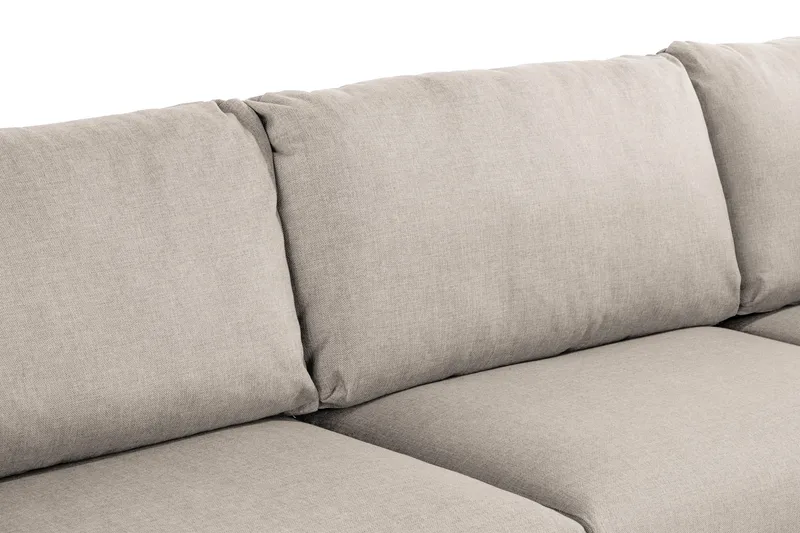 Trend 4-seters Høyrevendt L-formet Sjeselongsofa i Stoff 280 cm bred - Beige - Møbler - Sofaer - Sofa med sjeselong