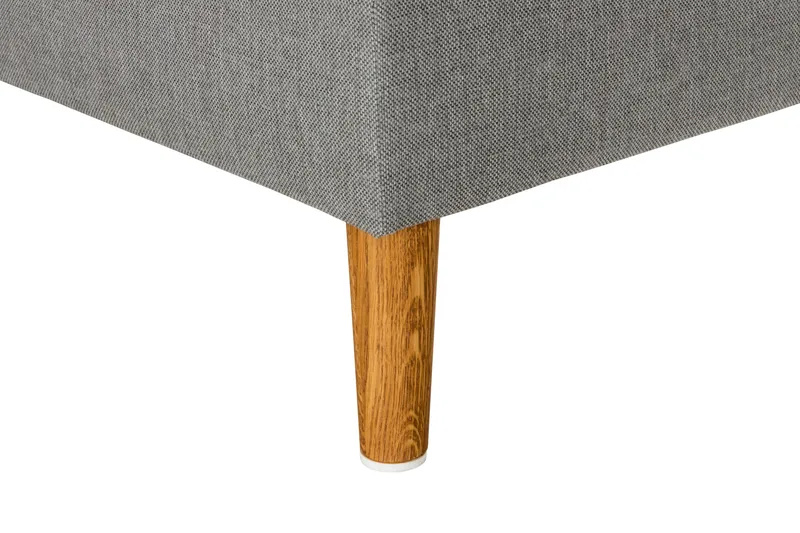 Trend 4-seters Høyrevendt L-formet Sjeselongsofa i Stoff - Grå - Møbler - Sofaer - Sofa med sjeselong