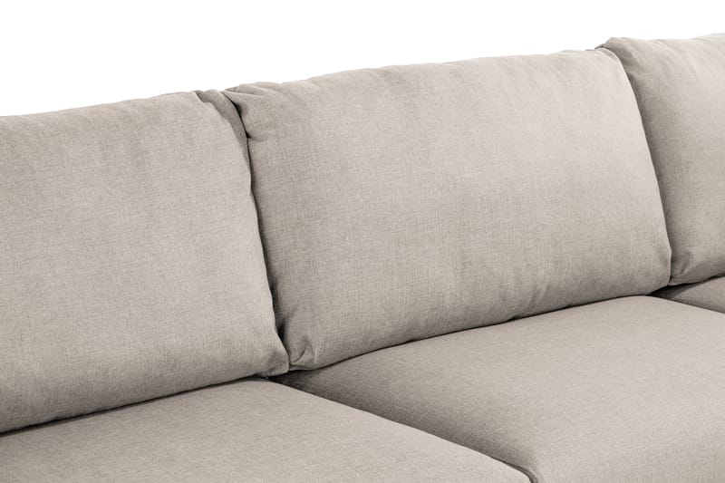 Trend 4-seters Venstrevendt L-formet Divansofa i Stoff - Beige - Møbler - Sofaer - Sofa med sjeselong