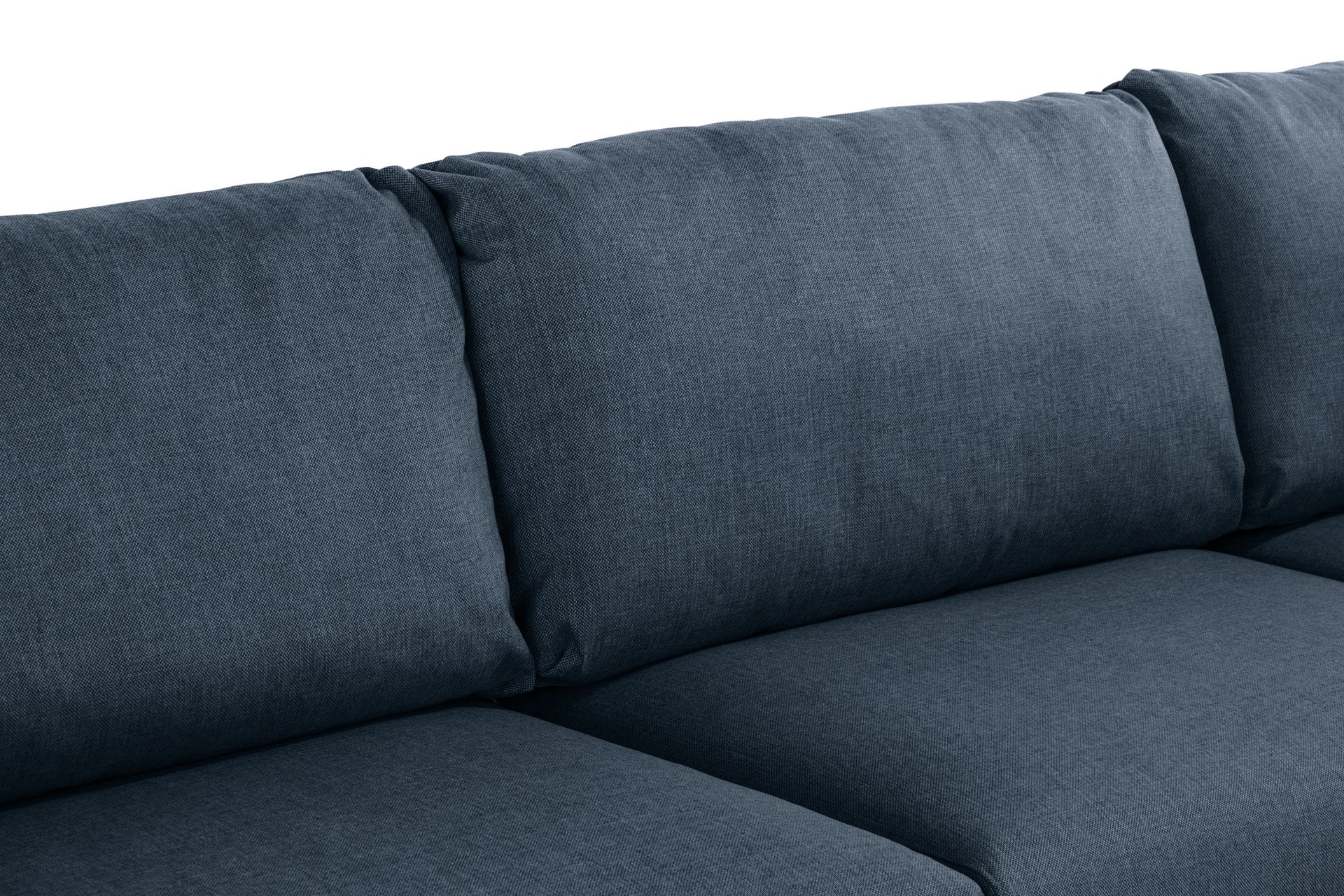 Trend 4-seters Venstrevendt L-formet Sjeselongsofa i Stoff - Blå - Møbler - Sofaer - Sofa med sjeselong