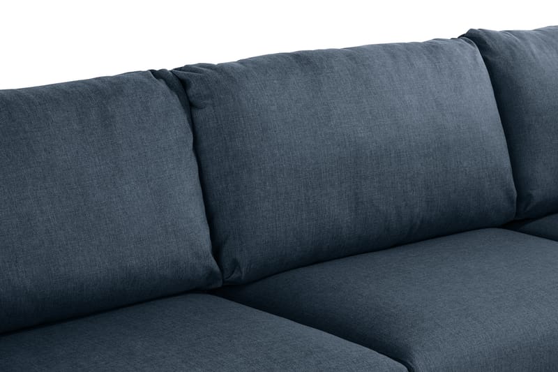 Trend 4-seters Venstrevendt L-formet Sjeselongsofa i Stoff - Blå - Møbler - Sofaer - Sofa med sjeselong
