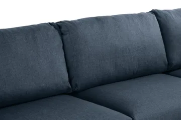 Trend 4-seters Venstrevendt L-formet Sjeselongsofa i Stoff - Blå - Møbler - Sofaer - Sofa med sjeselong