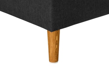 Trend 4-seters Venstrevendt L-formet Sjeselongsofa i Stoff - Svart - Møbler - Sofaer - Sofa med sjeselong