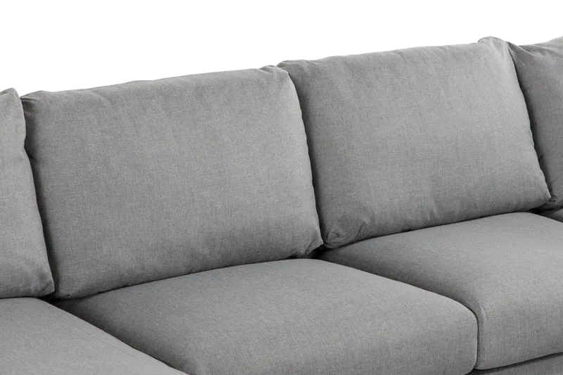 Trend 5-seters Venstrevendt U-formet Hjørnesofa med Divan i Stoff - Grå - Møbler - Sofaer - Hjørnesofa - Hjørnesofa med divan