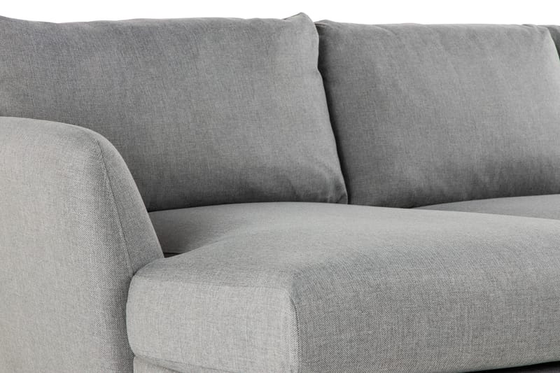 Trend 5-seters Venstrevendt U-formet Hjørnesofa med Divan i Stoff - Grå - Møbler - Sofaer - Hjørnesofa - Hjørnesofa med divan