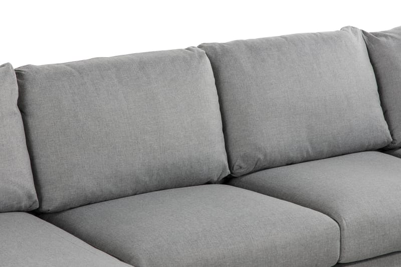 Trend 5-seters Venstrevendt U-formet Hjørnesofa med Divan i Stoff - Grå - Møbler - Sofaer - Sofa med sjeselong