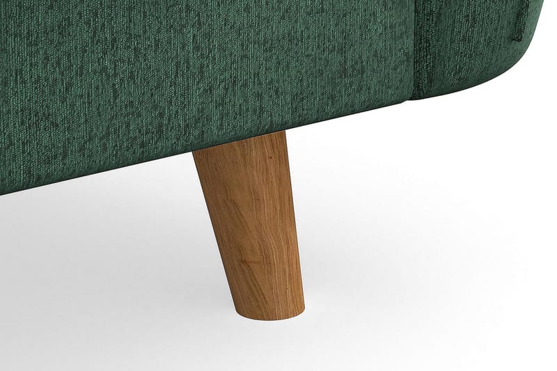 Trend Lyx 3-seter Divansofa Høyre - Grønn Fløyel - Møbler - Sofaer - Sofa med sjeselong
