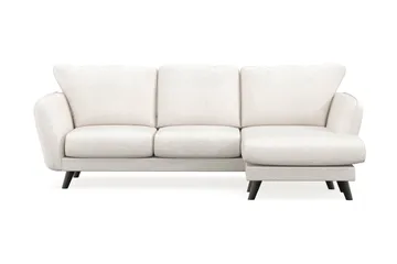 Trend Lyx 3-seter Divansofa Høyre - Hvit - Møbler - Sofaer - Sofa med sjeselong