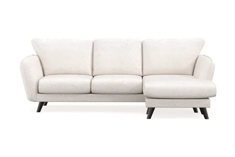 Trend Lyx 3-seter Divansofa Høyre, Hvit