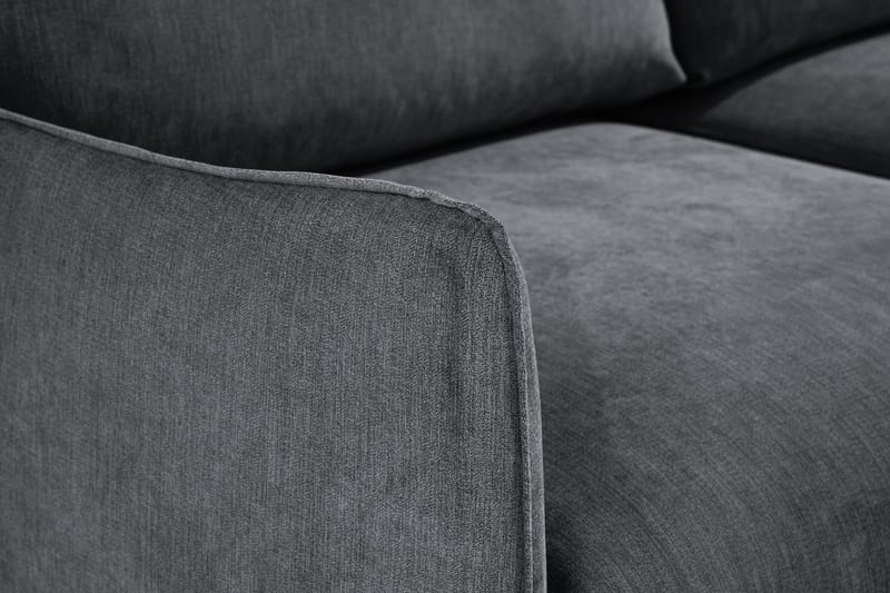 Trend Lyx 3-seter Divansofa Høyre - Mørkegrå - Sofa med sjeselong - 4 seters sofa med divan