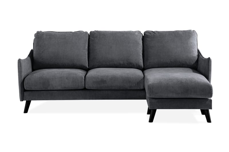 Trend Lyx 3-seter Divansofa Høyre - Mørkegrå - Møbler - Sofaer - Sofa med sjeselong - 4 seters sofa med divan