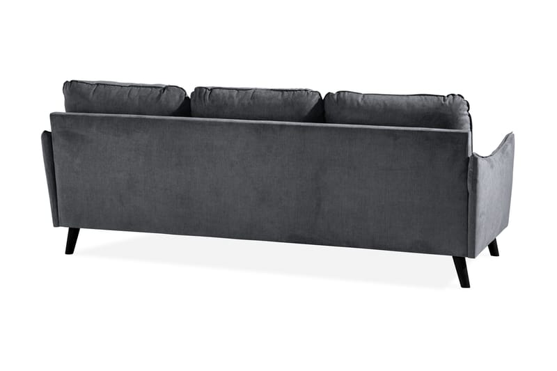 Trend Lyx 3-seter Divansofa Høyre - Mørkegrå - Møbler - Sofaer - Sofa med sjeselong - 4 seters sofa med divan