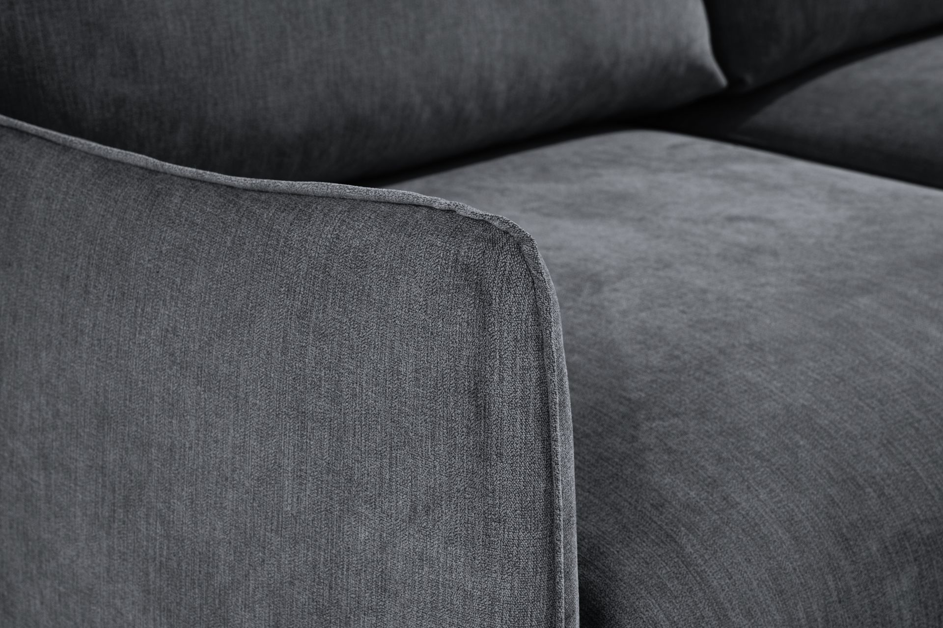Trend Lyx 3-seter Divansofa Høyre - Mørkegrå/Eik - Møbler - Sofaer - Sofa med sjeselong