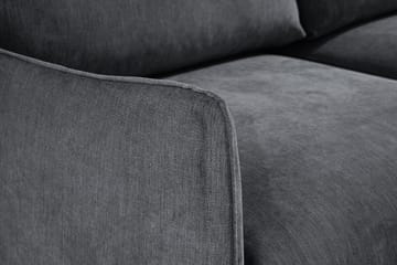 Trend Lyx 3-seter Divansofa Høyre - Mørkegrå/Eik - Møbler - Sofaer - Sofa med sjeselong