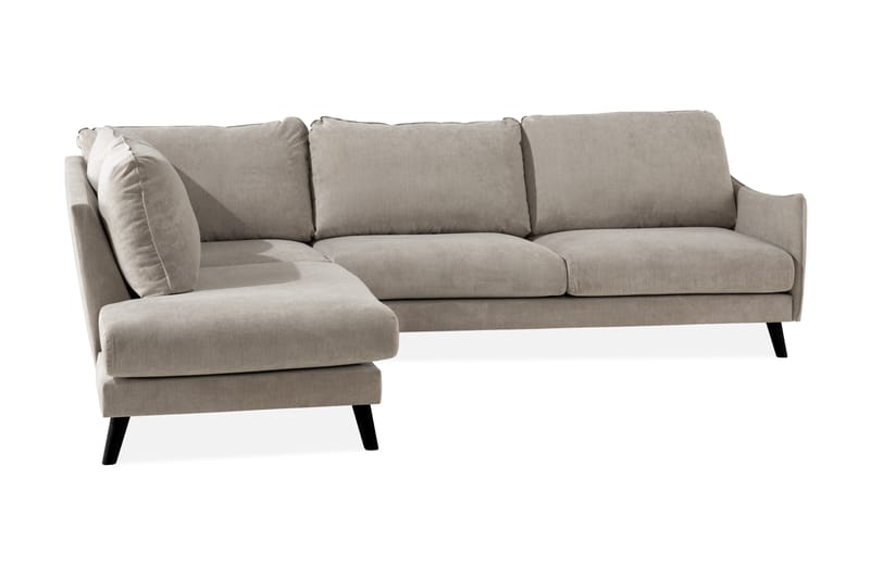 Trend Lyx 3-seter Divansofa Venstre - Beige - Sofa med sjeselong - 4 seters sofa med divan