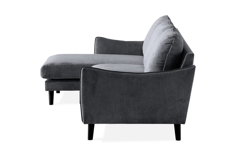 Trend Lyx 3-seter Divansofa Venstre - Mørkegrå - Møbler - Sofaer - Sofa med sjeselong