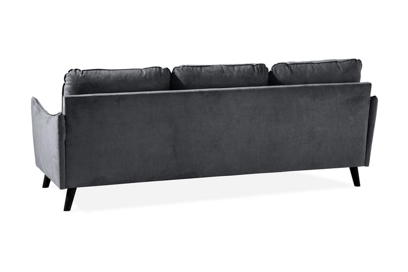 Trend Lyx 3-seter Divansofa Venstre - Mørkegrå - Møbler - Sofaer - Sofa med sjeselong - 4 seters sofa med divan