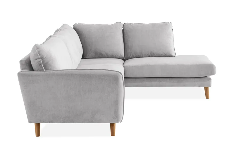 Trend Lyx 3-seter Venstrevendt L-formet Divansofa i Stoff - Beige - Møbler - Sofaer - Sofa med sjeselong - 4 seters sofa med divan