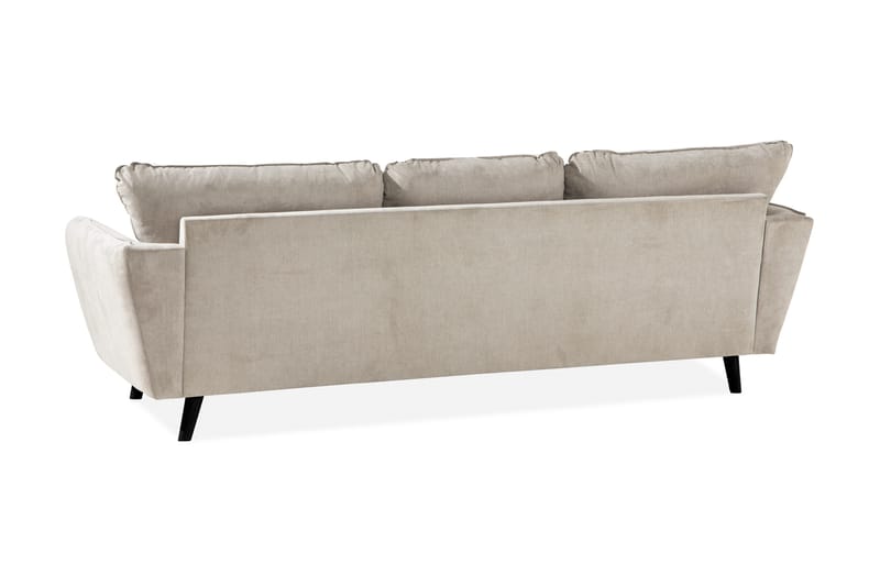 Trend Lyx 3-seter Venstrevendt L-formet Divansofa i Stoff - Beige - Møbler - Sofaer - Sofa med sjeselong - 4 seters sofa med divan