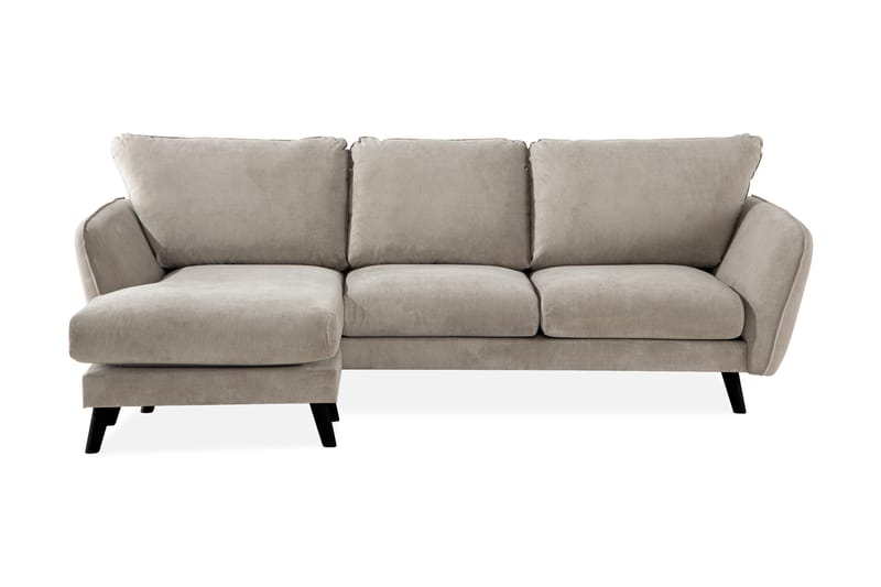 Trend Lyx 3-seter Venstrevendt L-formet Divansofa i Stoff - Beige - Møbler - Sofaer - Sofa med sjeselong