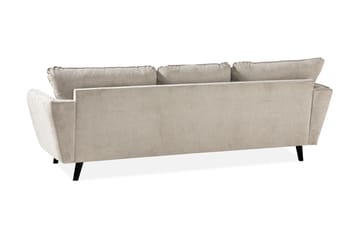 Trend Lyx 3-seter Venstrevendt L-formet Divansofa i Stoff - Beige - Møbler - Sofaer - Sofa med sjeselong