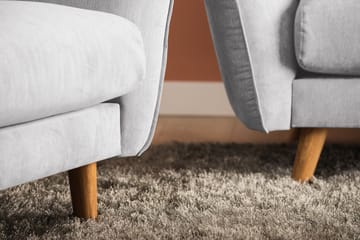 Trend Lyx 3-seter Venstrevendt L-formet Divansofa i Stoff - Beige - Møbler - Sofaer - Sofa med sjeselong