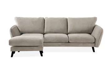 Trend Lyx 3-seter Venstrevendt L-formet Divansofa i Stoff