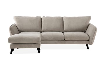 Trend Lyx 3-seter Venstrevendt L-formet Divansofa i Stoff