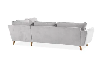 Trend Lyx 3-seter Venstrevendt L-formet Divansofa i Stoff - Beige - Møbler - Sofaer - Sofa med sjeselong