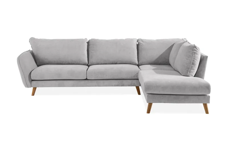Trend Lyx 3-seter Venstrevendt L-formet Divansofa i Stoff - Beige - Møbler - Sofaer - Sofa med sjeselong - 4 seters sofa med divan