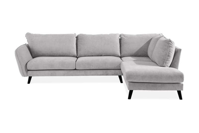 Trend Lyx 3-seter Venstrevendt L-formet Divansofa i Stoff, Beige