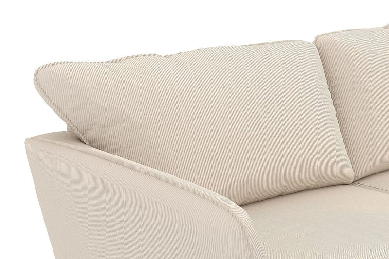 Trend Lyx 3-seters Høyrevendt L-formet Sjeselongsofa i Manchester - Beige - Møbler - Sofaer - Sofa med sjeselong