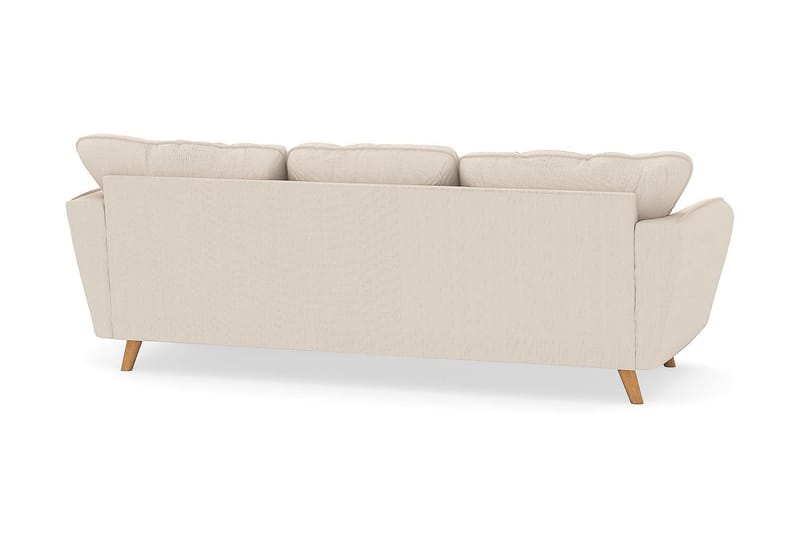 Trend Lyx 3-seters Høyrevendt L-formet Sjeselongsofa i Manchester - Beige - Møbler - Sofaer - Sofa med sjeselong