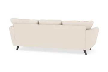 Trend Lyx 3-seters Høyrevendt L-formet Sjeselongsofa i Manchester - Beige - Møbler - Sofaer - Sofa med sjeselong