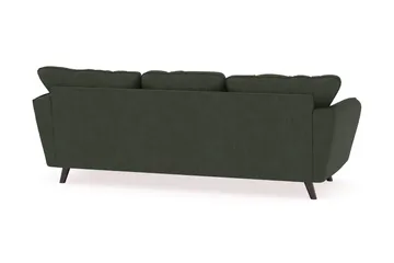 Trend Lyx 3-seters Høyrevendt L-formet Sjeselongsofa i Manchester - Mørkegrønn - Møbler - Sofaer - Sofa med sjeselong