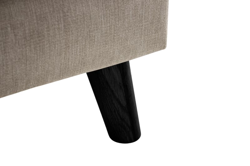 Trend Lyx 3-seters Høyrevendt L-formet Sjeselongsofa i Stoff - Beige - Møbler - Sofaer - Sofa med sjeselong