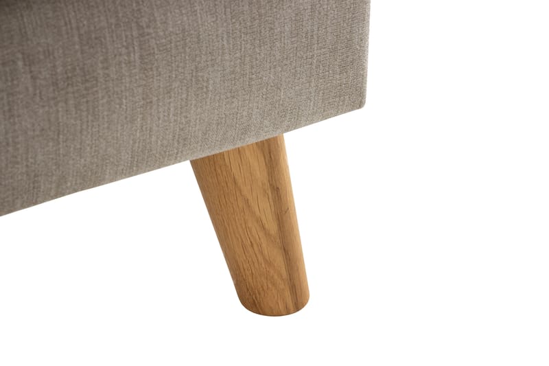 Trend Lyx 3-seters Høyrevendt L-formet Sjeselongsofa i Stoff - Beige - Møbler - Sofaer - Sofa med sjeselong