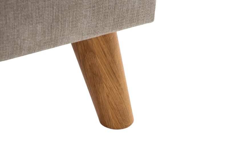 Trend Lyx 3-seters Høyrevendt L-formet Sjeselongsofa i Stoff - Beige - Møbler - Sofaer - Sofa med sjeselong