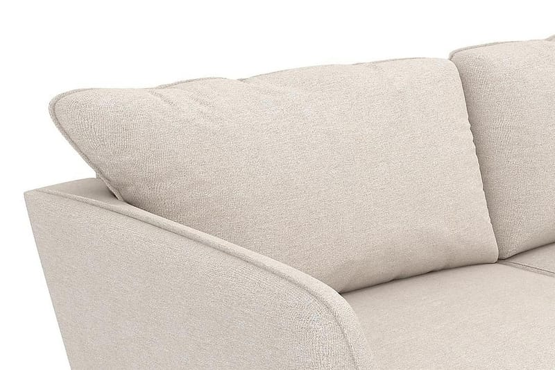 Trend Lyx 3-seters Høyrevendt L-formet Sjeselongsofa i Stoff - Beige - Møbler - Sofaer - Sofa med sjeselong