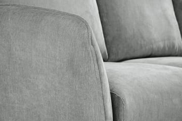 Trend Lyx 3-seters Høyrevendt L-formet Sjeselongsofa i Stoff - Grå - Møbler - Sofaer - Sofa med sjeselong