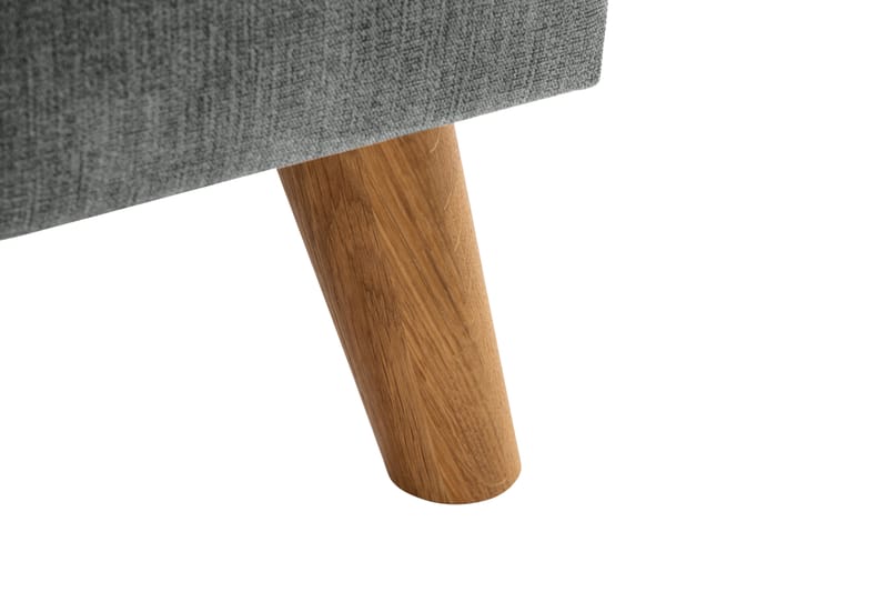Trend Lyx 3-seters Høyrevendt L-formet Sjeselongsofa i Stoff - Grå - Møbler - Sofaer - Sofa med sjeselong