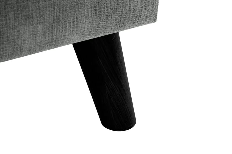 Trend Lyx 3-seters Høyrevendt L-formet Sjeselongsofa i Stoff - Grå - Møbler - Sofaer - Sofa med sjeselong - 4 seters sofa med divan