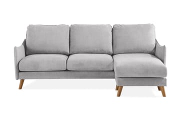 Trend Lyx 3-seters Høyrevendt L-formet Sjeselongsofa i Stoff