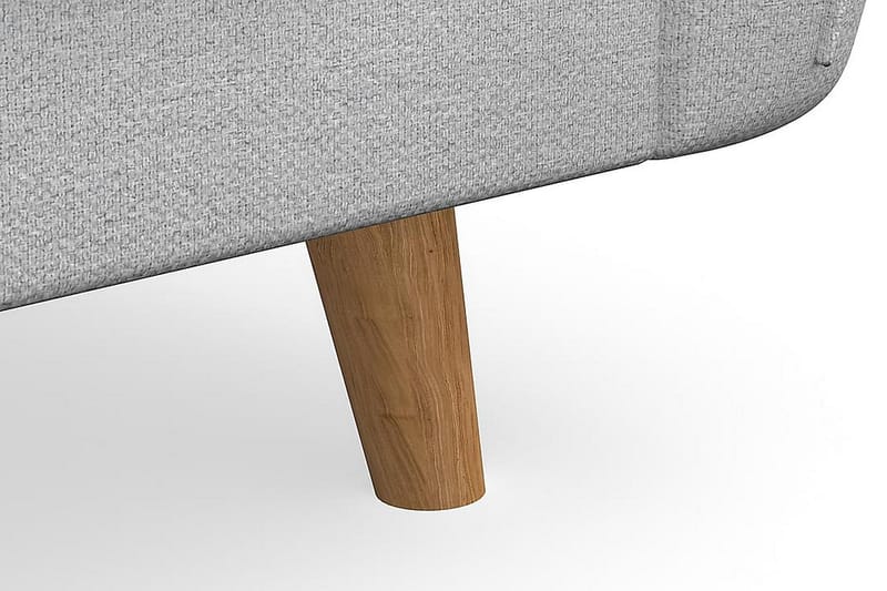 Trend Lyx 3-seters Høyrevendt L-formet Sjeselongsofa i Stoff - Lys grå - Møbler - Sofaer - Sofa med sjeselong