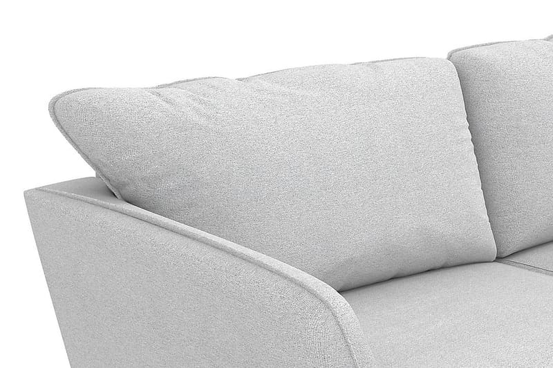 Trend Lyx 3-seters Høyrevendt L-formet Sjeselongsofa i Stoff - Lys grå - Møbler - Sofaer - Sofa med sjeselong