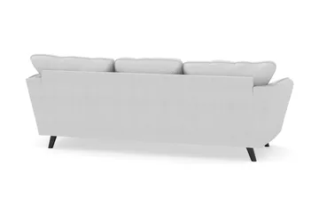 Trend Lyx 3-seters Høyrevendt L-formet Sjeselongsofa i Stoff - Lysegrå - Møbler - Sofaer - Sofa med sjeselong