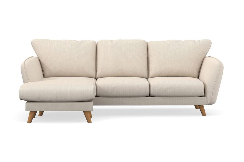 Trend Lyx 3-seters Venstrevendt L-formet Sjeselongsofa i Manchester, Beige