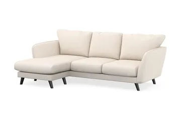 Trend Lyx 3-seters Venstrevendt L-formet Sjeselongsofa i Manchester - Beige - Møbler - Sofaer - Sofa med sjeselong