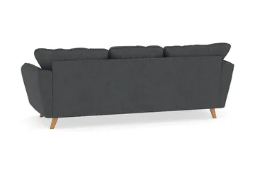 Trend Lyx 3-seters Venstrevendt L-formet Sjeselongsofa i Manchester - Mørk grå - Møbler - Sofaer - Sofa med sjeselong