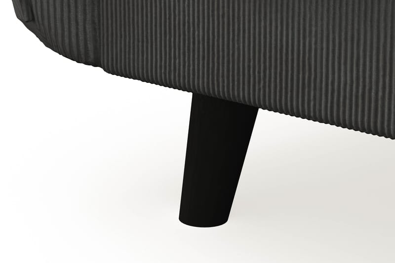 Trend Lyx 3-seters Venstrevendt L-formet Sjeselongsofa i Manchester - Mørkegrå - Møbler - Sofaer - Sofa med sjeselong